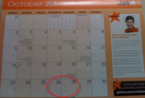 Jetstar October