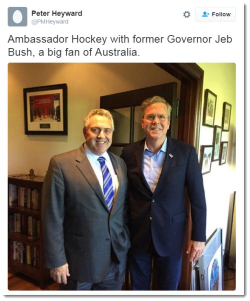 joe hockey jeb bush