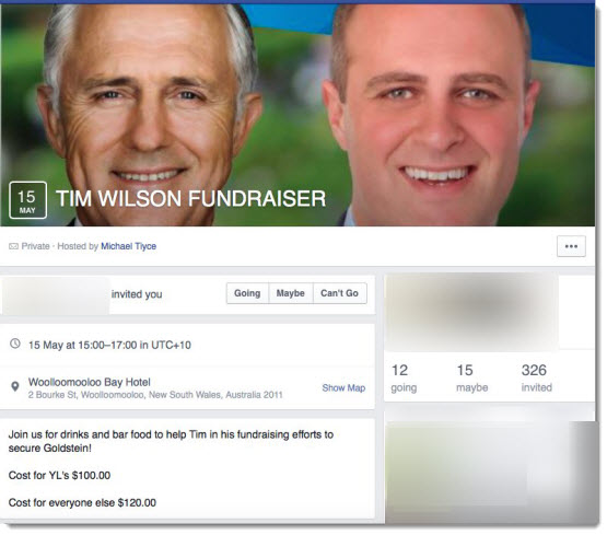 tim wilson fundraiser