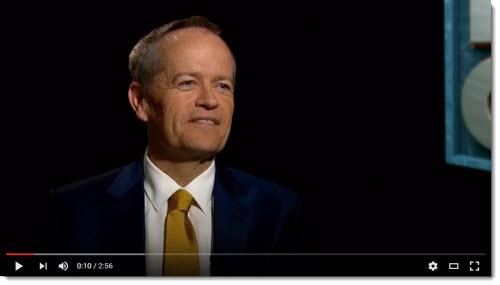 Bill Shorten hard chat