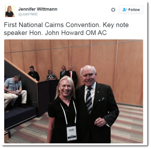 John Howard Cairns tweet