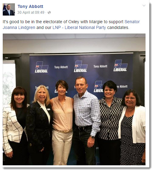 abbott campaigning