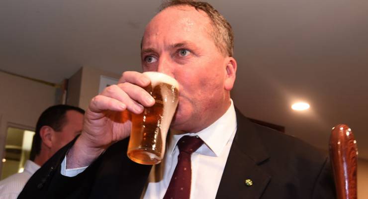Barnaby Joyce beer bonk ban