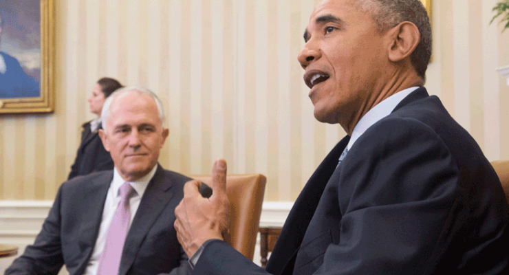 Malcolm Turnbull and Barack Obama