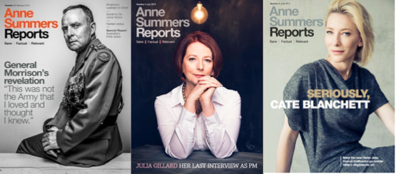 Anne Summers Reports covers