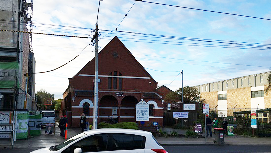 A church in Northcote where voters can do their pre-polling votes