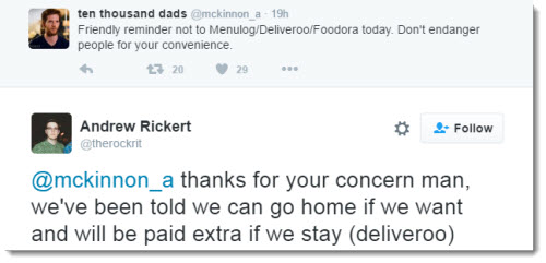 deliveroo tweets