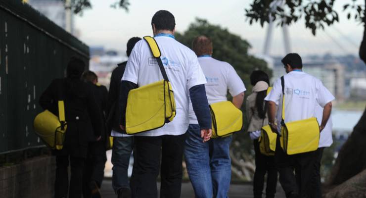 Census collectors do their rounds