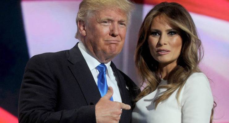 Donald and Melania Trump at the GOP conference