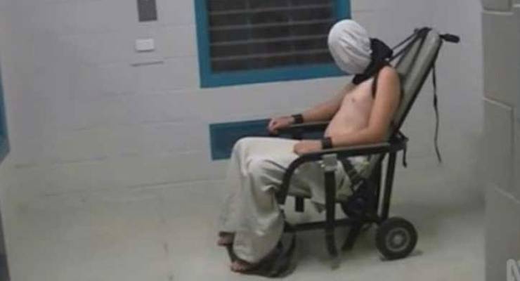 A still image from footage shown in the Four Corners episode