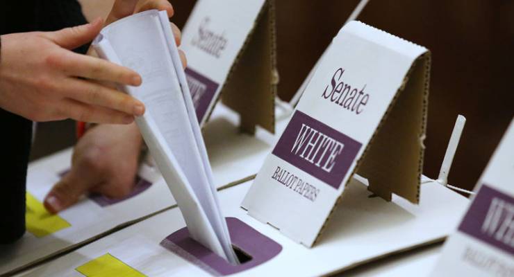 Image of Australian senate ballot papers