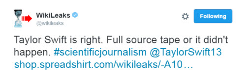 wikileaks tweet