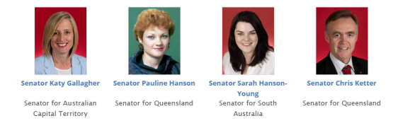 pauline hanson senate