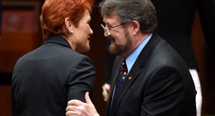 Pauline Hanson and Derryn Hinch