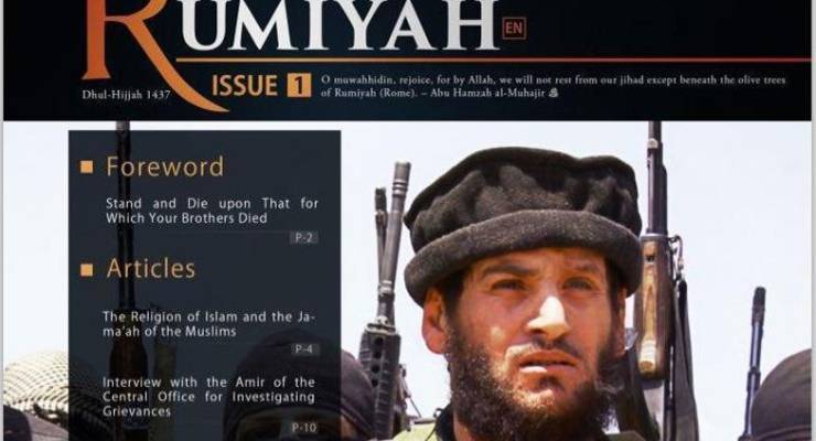 Front page of Islamic State magazine Rumiyah