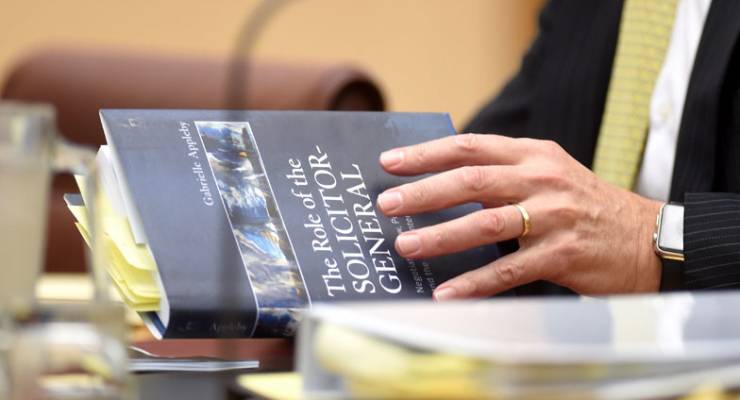 Justin Gleeson's copy of The Role Of The Solicitor General