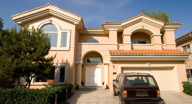 Stock image of a McMansion