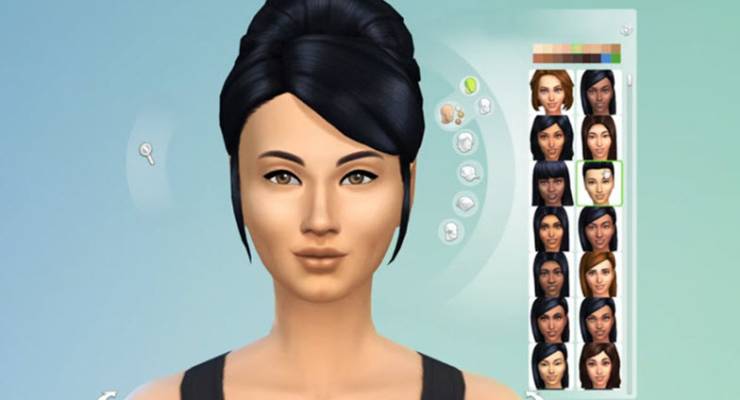 Sims side view
