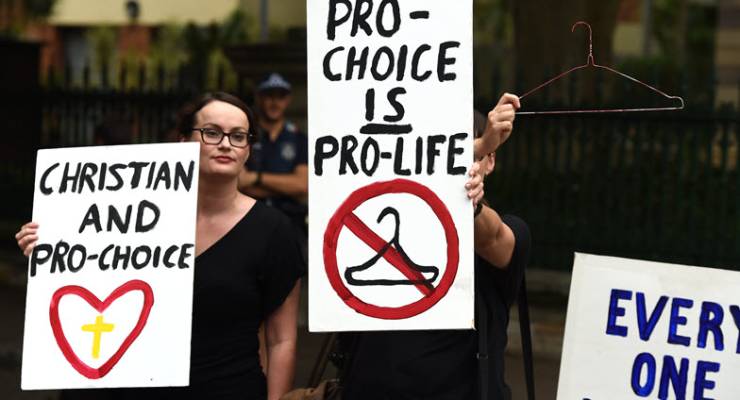 Queensland abortion pro-choice rally