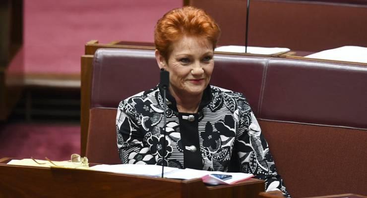 Pauline Hanson Ok to be white