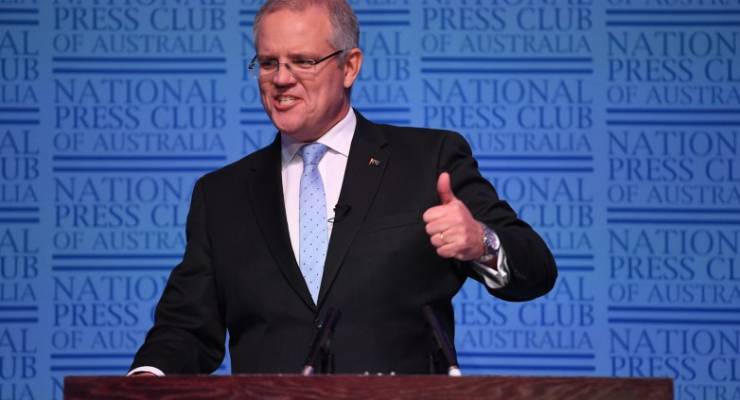 scott morrison donald trump political ads