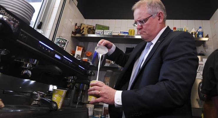 Scott Morrison almond latte