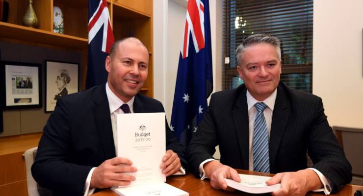 Josh Frydenberg Mathias Cormann 2019 Federal Budget fiscal policy economy