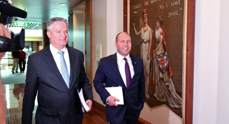 Frydenberg Cormann federal Budget 2019 Coalition