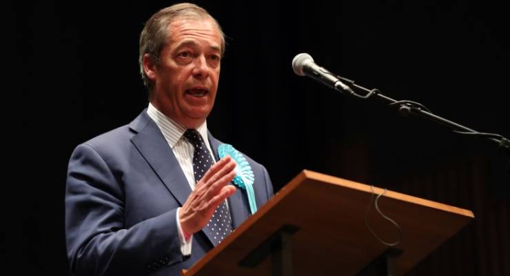 Nigel Farage Brexit Theresa May European Parliamentary election