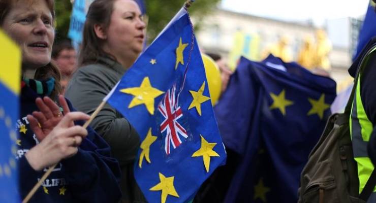 EU rally brexit party European Parliament