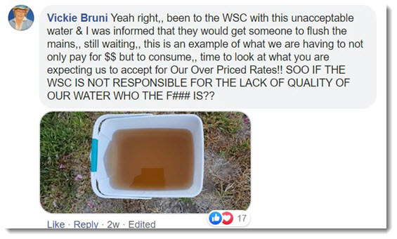 Dirty water Warrumbungle Shire Council