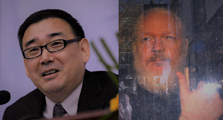 Julian Assange and Yang Hengjun