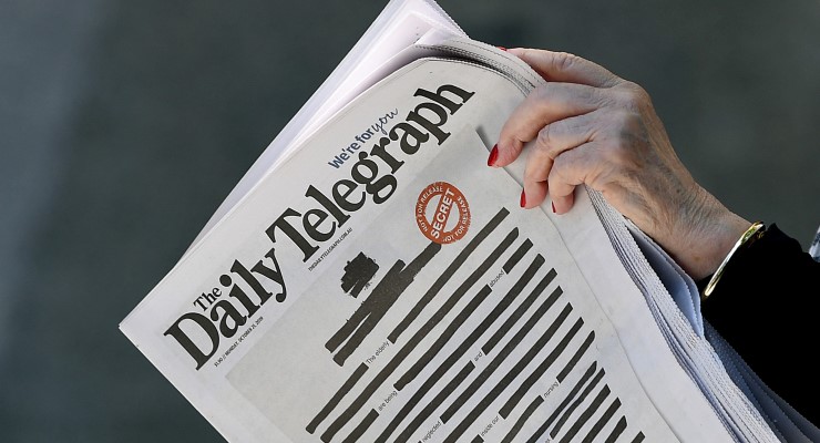 right to know daily telegraph censorship
