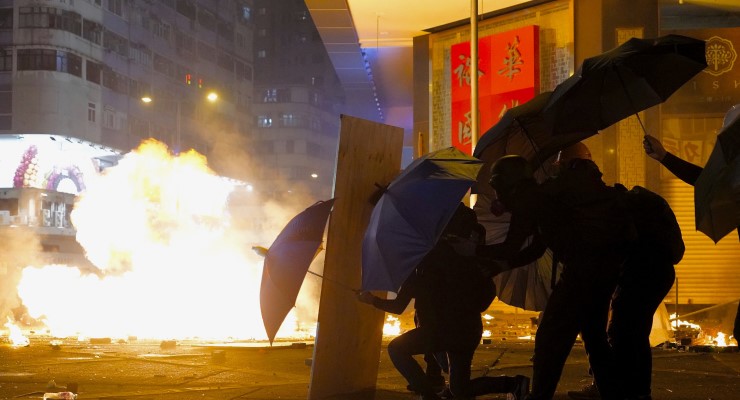 Hong kong protests people's liberation army police violence