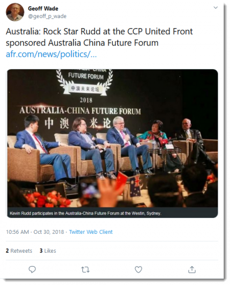 Kevin Rudd at Australia-China Future Forum tweet