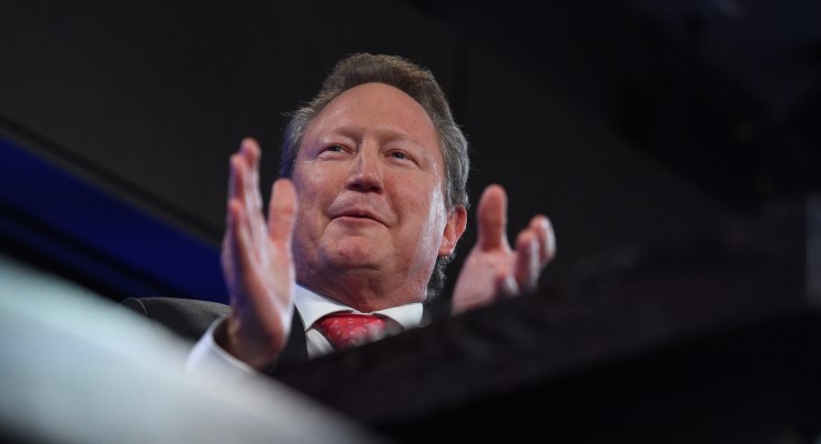 Andrew Twiggy Forrest mining bushfire