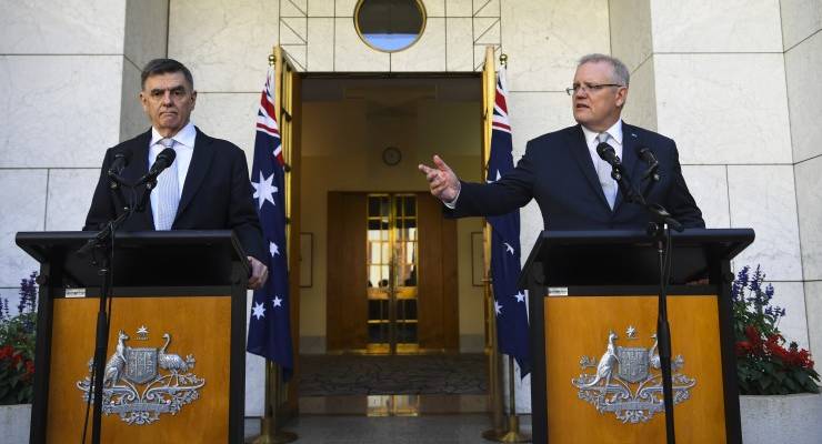 Coronavirus scott morrison brendan murphy