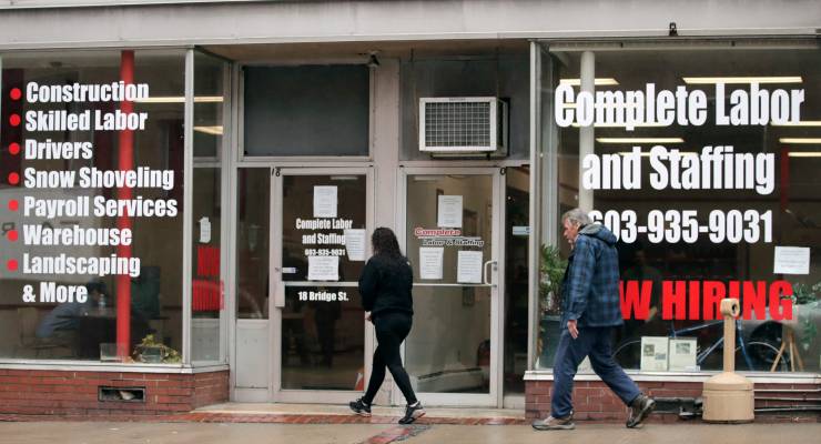 people-outside-employment-centre