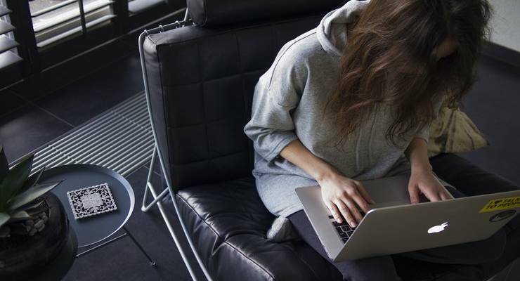 female-student-studying-on-laptop