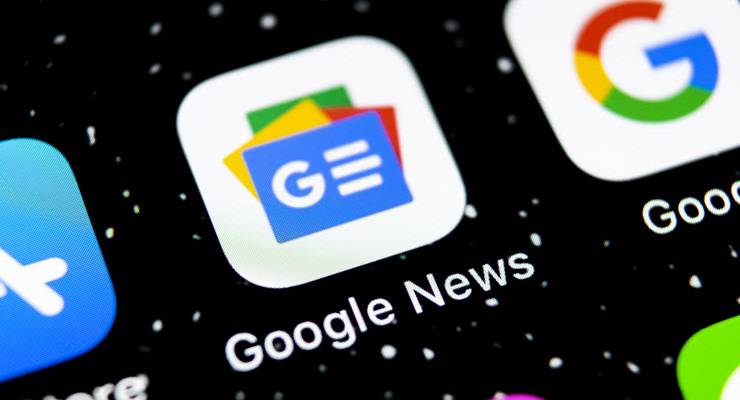 google news app icon on phone