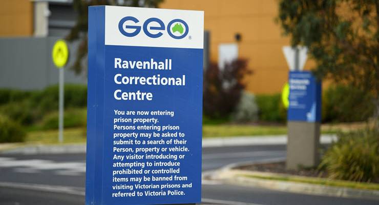 sign at front of ravenhall correction centre
