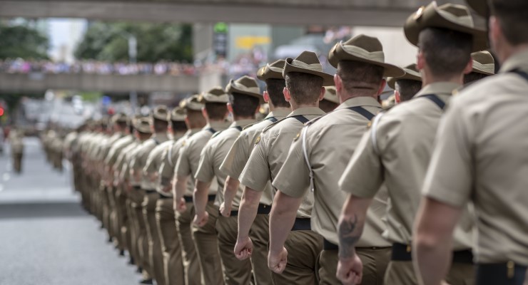 anzac day march