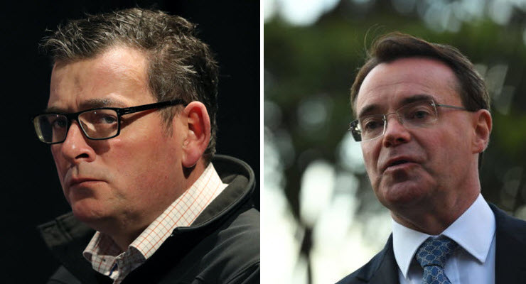 Dan Andrews and Michael O'Brien