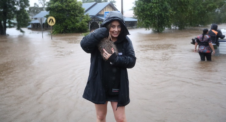 The flood-stricken NSW town of Lismore