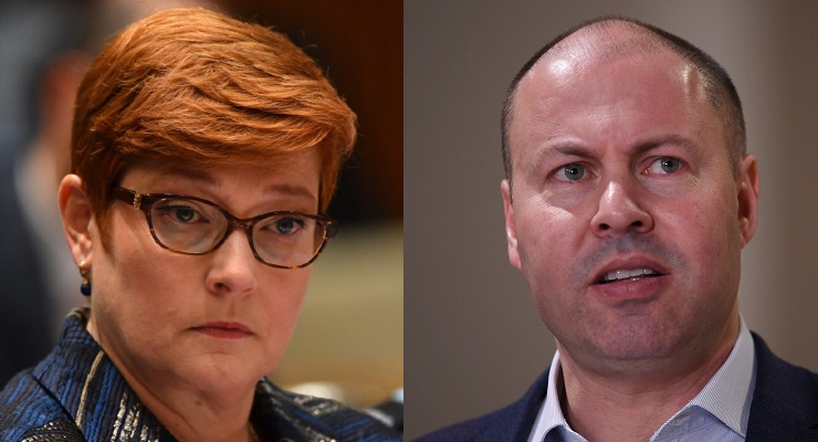 Marise Payne and Josh Frydenberg (Images: AAP)
