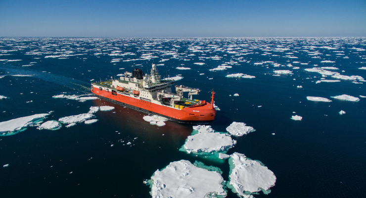 Australia's Antarctic Icebreaker RSV Nuyina (Image: Pete Harmse/AAP)