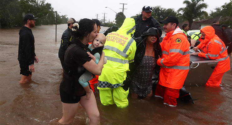 Flooding in Lismore, NSW, February 28, 2022 (Image: AAP/Jason O'Brien)