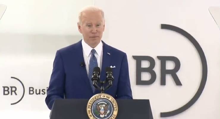 US President Joe Biden used the phrase "new world order" during an address (Image: White House)