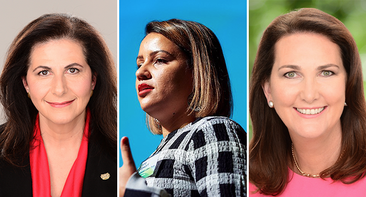 Concetta Fierravanti-Wells, Jana Stewart and Mary-Lou Jarvis (Images: AAP/Supplied)