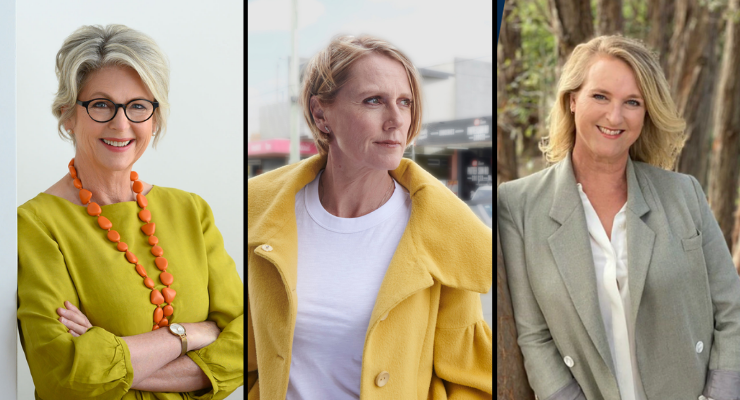 Helen Haines, Zoe Daniel and Kylea Tink (Image: Supplied)